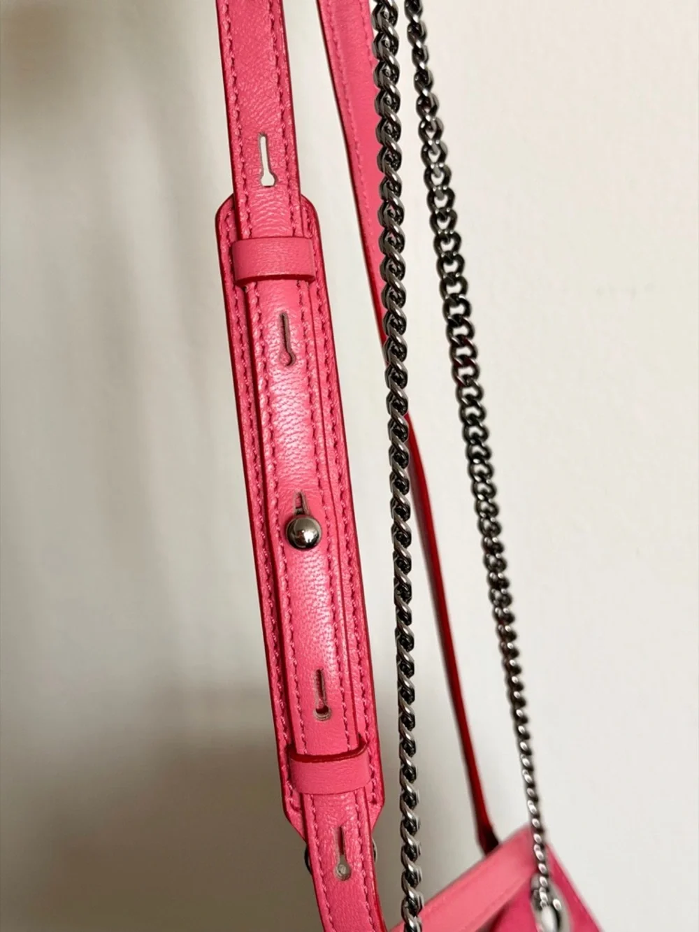 Jimmy Choo Suede Rebel Crossbody Bag Hot Pink
